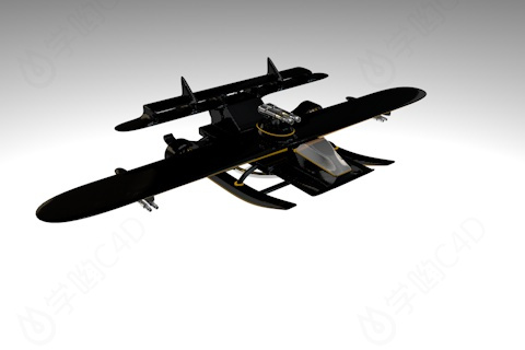 战地飞机战斗机C4D模型