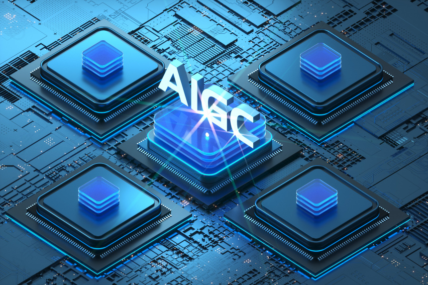 立体AIGC科技C4D模型