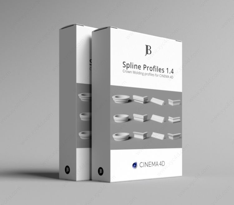 C4D样条轮廓线预设 Spline Profiles 1.4