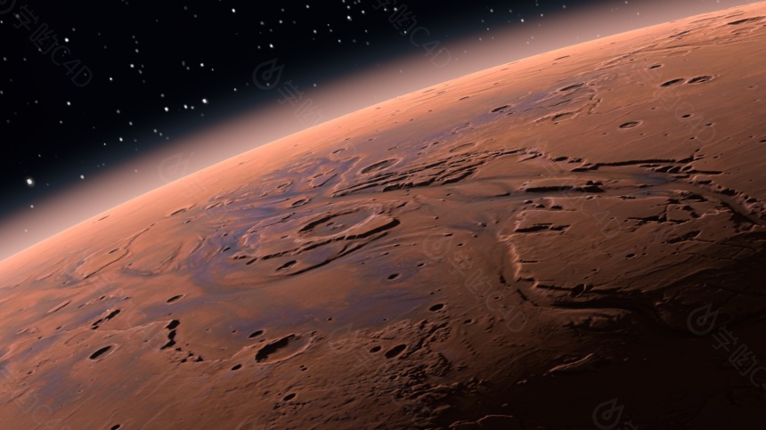 高精度火星C4D模型预设