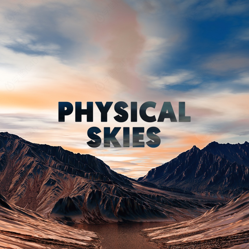 70组物理天空环境C4D预设 TFMstyle – Physical Skies