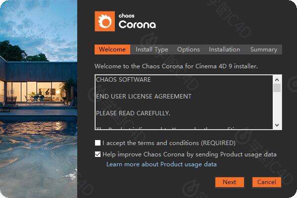 C4D超写实照片效果CPU渲染器插件Chaos Corona 9 for Cinema 4D R17 - 2023
